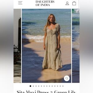 Daughters of India Sita Maxi - Green